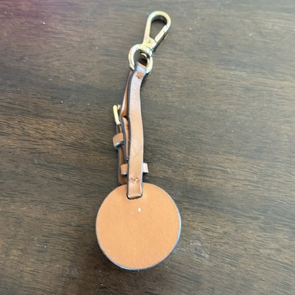 Michael Kors Brown Leather Keychain